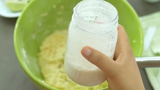 Cómo hacer suero de leche casero Homemade Buttermilk [upl. by Volpe383]