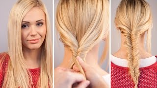 Easy Fishtail Braid Tutorial  Become Gorgeous [upl. by Eleumas]