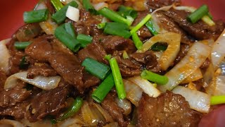 BEEF STIR FRY WITH ONION MY OWN RECIPE TRY IT AT YOUR HOME [upl. by Adnaw206]