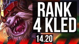 KLED vs SETT TOP  Rank 4 Kled 900 games  KR Master  1420 [upl. by Atinrev]