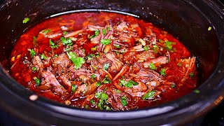 Slow Cooker Barbacoa Recipe  How to Make Beef Barbacoa [upl. by Nymzaj]