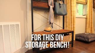 How to Make an Entryway Bench  DIY Network [upl. by Yenterb924]