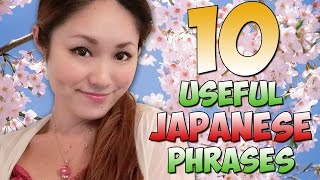 Learn Japanese 10 Must Know Useful Japanese Phrases [upl. by Bywaters428]