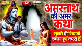 Live शिव जी की कथा  यह अमरनाथ की कथा सुनते ही शिवजी सभी इच्छापूर्ण करेंगेAmarnath Shiv Katha 2024 [upl. by Muldon]