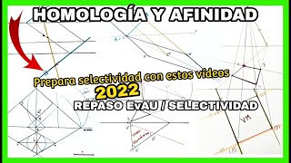 HOMOLOGÍA Y AFINIDAD  repaso EvAU selectividad💪 Prepara selectividad🛸💥 [upl. by Ellainad]