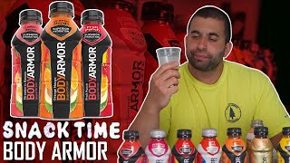 Ranking Every Flavor of BODY ARMOR  SNACKTIME [upl. by Yrred]