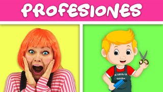 Aprender Profesiones Canción para niños  Canciones Infantiles con Lily Fresh [upl. by Hamirak]