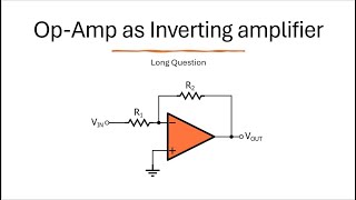 Op Amp as inverting amplifierPrinciple of virtual groundgain of amplifier [upl. by Sandro]