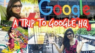 Vlog 1 Google campus tour in Hindi  Trip to Google Headquarters  Google HQ Mountain view  AVNI [upl. by Lozar]