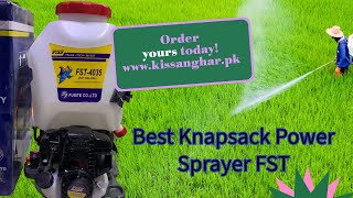 Power Knapsack Sprayer Powerful Engine Spray Machine New Model 4 Stroke Sprayer FST GX Kisan Ghar [upl. by Ragucci347]