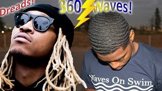 How to go from DreadLocks to 360 Waves For Beginners [upl. by Queenie]