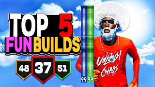 TOP 5 FUN BUILDS in NBA 2K22 BEST BUILDS on NBA 2K22 for FUN OVERPOWERED DEMIGODS [upl. by Arramahs690]