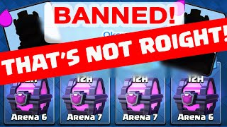 Clash Royale  BANNED  Thats NOT ROOOIGHT [upl. by Forta48]