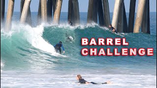 Can You GET BARRELED in Huntington Beach [upl. by Ateuqirne]