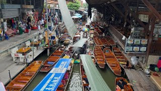 🇹🇭 Damnoen Saduak Floating Market Bangkok Thailand damnoensaduak floatingmarket bangkokthailand [upl. by Zara]