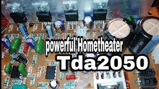 How to make a powerful Hometheater using TDA2050  41 hometheater Wiring  Amplifier Connection [upl. by Eecyal710]