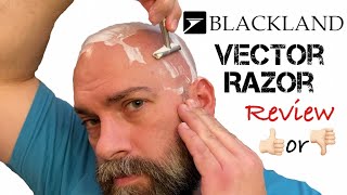 Blackland Vector Single Edge Razor Review  Safety Bar Open Comb Razor Stand and Signature Brush [upl. by Anniahs812]