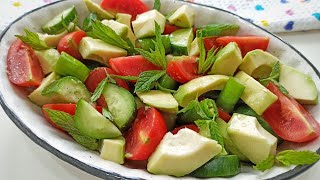 Nefis Kahvaltı Salatası😋 Avokadolu Diyet Salata Tarifi  Avokado Mezesi Nasıl Yapılır [upl. by Nnaeed]