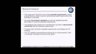 What are EU Directives  CE marking [upl. by Chae]