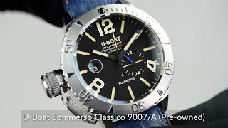 UBoat Sommerso Classico 9007A Preowned [upl. by Ytirahc]