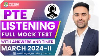 PTE Listening Full Mock Test with Answers  March 2024II  Language Academy PTE NAATI amp IELTS [upl. by Hartzke]