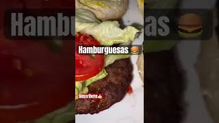 🍔Ricas hamburguesas 🤭 recetasfaciles cocinaenncasa viralshorts suscribete [upl. by Assir646]