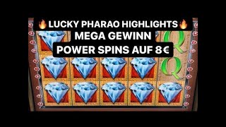 Diamant Jackpot 💎 LUCKY PHARAO auf 8€ POWER SPINS Merkur Magie Casino Spielothek Spielhalle slots [upl. by Aliehc]