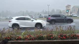 Hail Storm From Inside the Car [upl. by Yhtamit503]