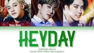 STRAYKIDS Heyday Lyrics 스트레이키즈 Heyday 가사 Color Coded Lyrics [upl. by Kcirret]