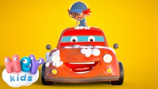 Lavare la macchina rossa 🚘 Splish splash  Canzoni per Bambini  HeyKids Italiano [upl. by Elleinnad]