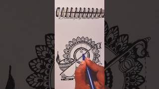 Ayudha pooja special veenai mandala drawing [upl. by Selwin]