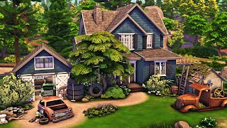 Single Dads Workshop and Home  The Sims 4 Speed Build [upl. by Aikin440]