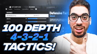 THE BEST 4321 CUSTOM TACTICS IVE USED ALL YEAR  100 DEPTH  FC 24 ULTIMATE TEAM [upl. by Goldstein404]