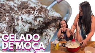 GELADO DE MOÇA  MOÇA GELADA  RECEITA FÁCIL [upl. by Nivrehs]