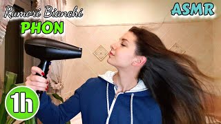 ASMR PHON  Relaxing white noise for 1 HOUR  Hairdryer sound  No Talking  ita [upl. by Eendyc]