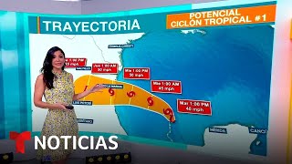 Así se va formando la que puede se la primera tormenta tropical de la temporada  Noticias Telemundo [upl. by Yrellam]