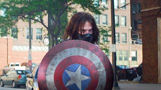 캡틴 vs 윈터 솔져 도로 전투 장면  캡틴 아메리카 윈터 솔져 Captain America Winter Soldier 2014 4K [upl. by Vivien]