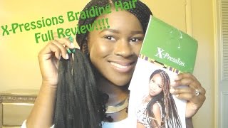 Xpressions 100 Kanekalon Braiding Hair Full Review Mona B [upl. by Bogart]