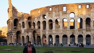 Delegacion de Peruanos Nativos en el Coliseo Romano Italia [upl. by Obidiah]