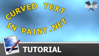 Making curved text using the Circle Text plugin in PaintNET [upl. by Naugan408]