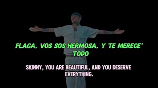 Kapo  UWAIE English lyricsLetra  Tiktok quotFlaca vos sos hermosa y te merece todoquot [upl. by Esej564]