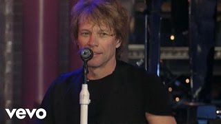 Bon Jovi  Livin’ On A Prayer Live on Letterman [upl. by Anahpos]