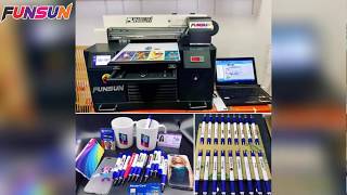 Funsun A3 UV flatbed Printer [upl. by Atiuqet]