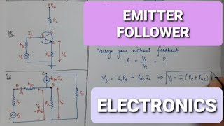 Emitter Follower Electronics  Lecture27 [upl. by Anirtep]