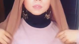 Hijab Tutorial with earrings part1 [upl. by Tressa492]