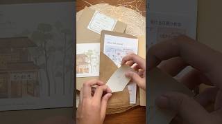 Hinoki Travel Notebook aesthetic journaling shorts journaldiary scrapbooking diy reels video [upl. by Netsirhc566]