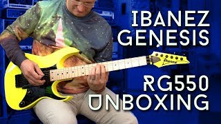 Ibanez RG550 Genesis Unboxing and 1st Impressions [upl. by Goodden639]