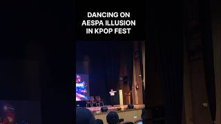 TRAINEE DANCING ON AESPA ILLUSION shorts kpop idols dance [upl. by Lirbij990]