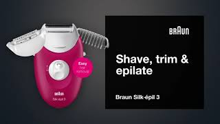 Braun Silképil 3 Product Video [upl. by Janos165]