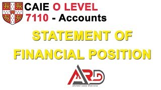 Statement of Financial Position Balance Sheet  Urdu [upl. by Htebazile]